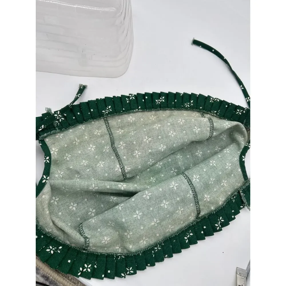 Longaberger Green Floral Basket Liner & Clear Protector – Country Cottage Rustic
